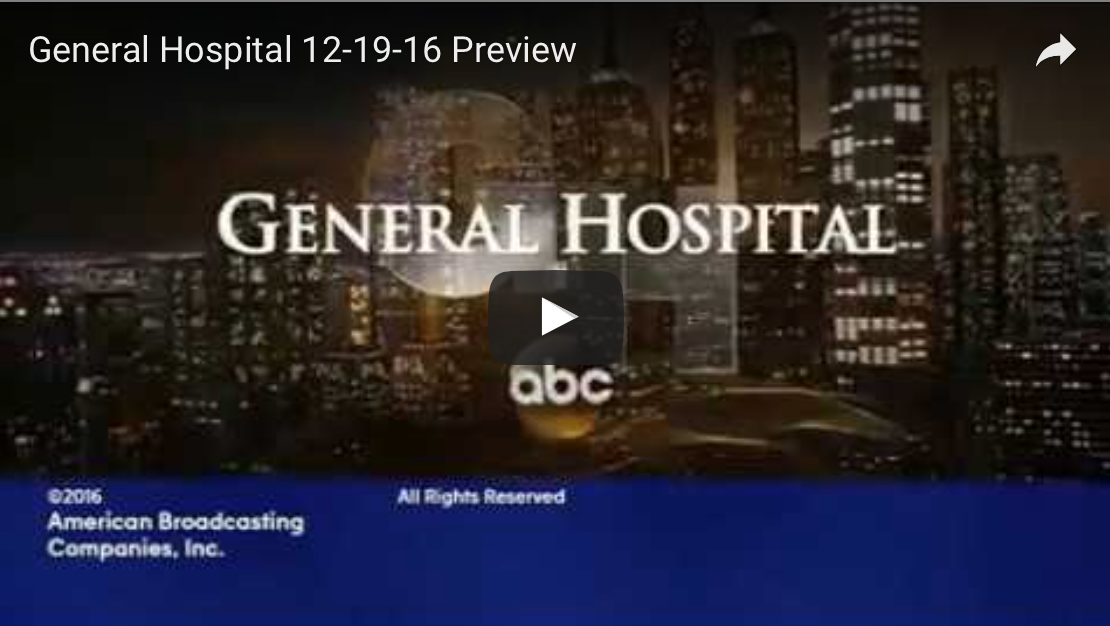 WATCH 'General Hospital' Preview Video Monday, December 19 Soap