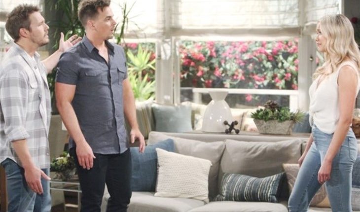 The Bold And The Beautiful – Wyatt Spencer (Darin Brooks), Flo Fulton (Katrina Bowden), Liam Spencer (Scott Clifton)