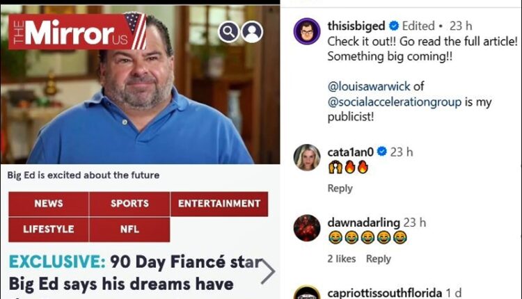 90 Day Fiance Alum Big Ed Brown Announces New Business – Instagram