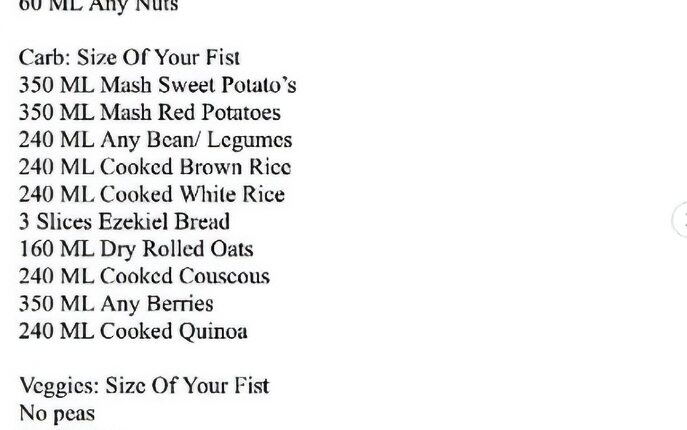 Diet Plan Part 4 – TLC Star Liz Woods – Instagram