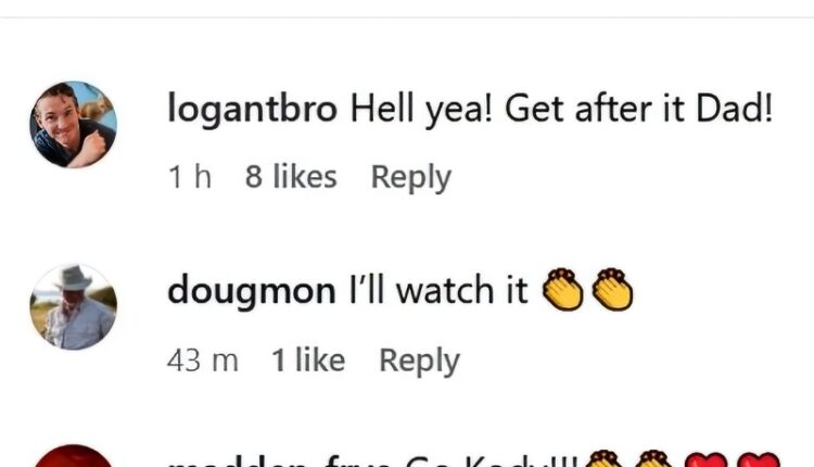 Logan shouts out his dad – Instagram